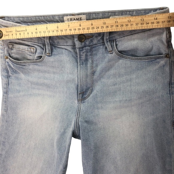 Frame Denim Le Crop Mini Boot Jean Sz 29 Adeline. Light Wash Casual Classic Chic - Picture 6 of 13